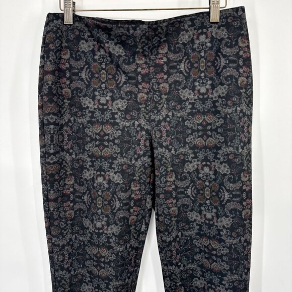 Chicos 0.5 Floral Galore Ponte Slim Pant Pattern Black Size 6 Regular new $64 - Picture 10 of 12